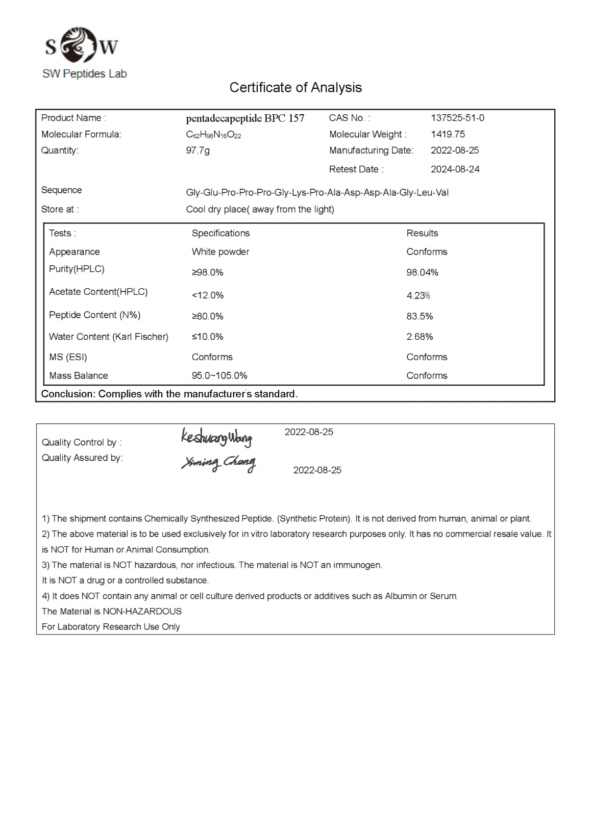 Buy BPC-157 5mg for Sale Australia Online – Research Peptides - Image 2