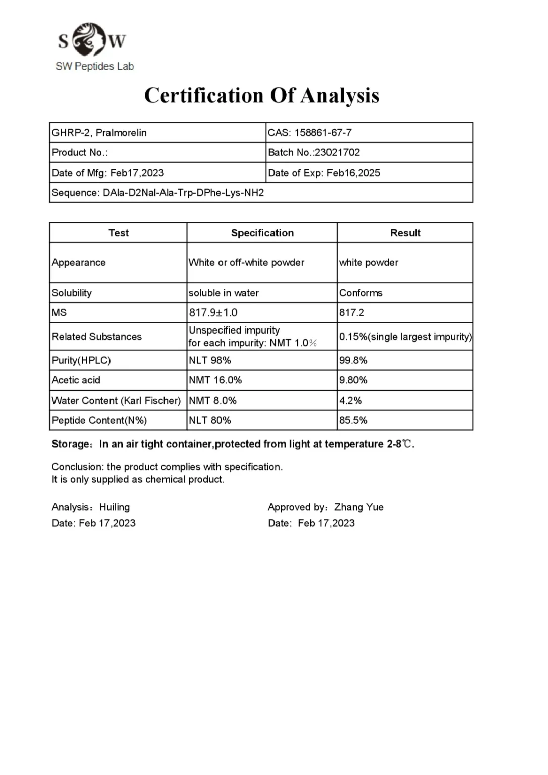 GHRP-2 Acetate 5mg Research Peptide For Sale Australia