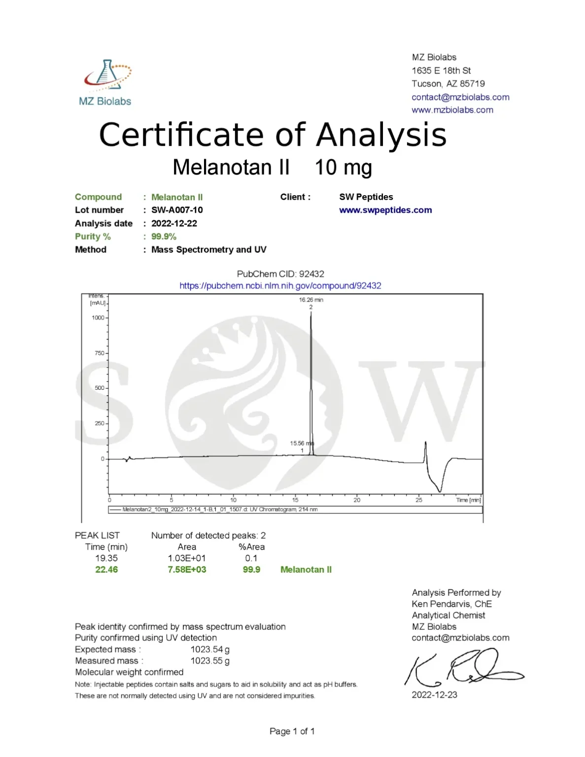Where To Buy MT-1 (Melanotan 1 Acetate) 10mg For Sale Australia | Research-Grade Peptide - Image 2