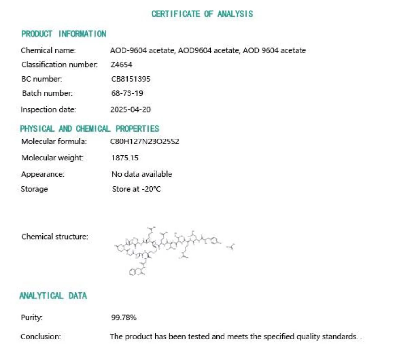 Buy AOD-9604 10mg for Sale Australia Online – Research Peptide - Image 3