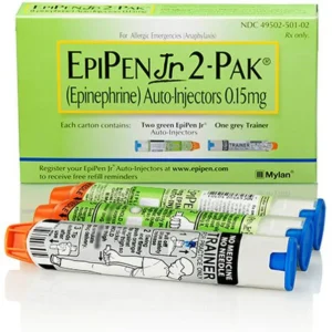 EpiPen JR epinephrine auto-injector for pediatric anaphylaxis treatment