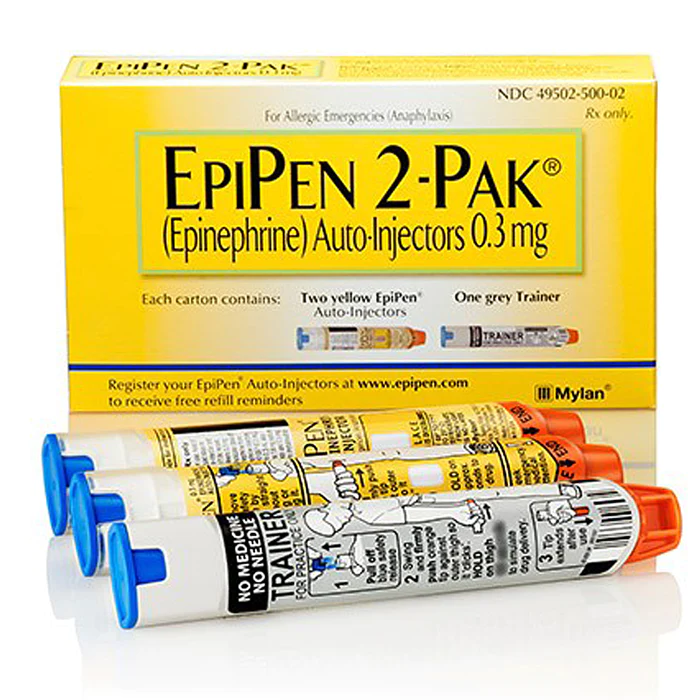 EpiPen epinephrine auto-injector for emergency anaphylaxis treatment