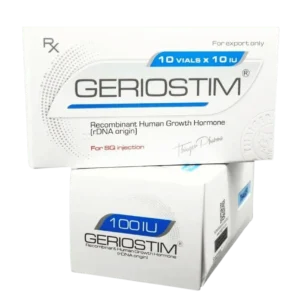 Geriostim HGH 100 IU recombinant growth hormone vials Thaiger packaging Australia