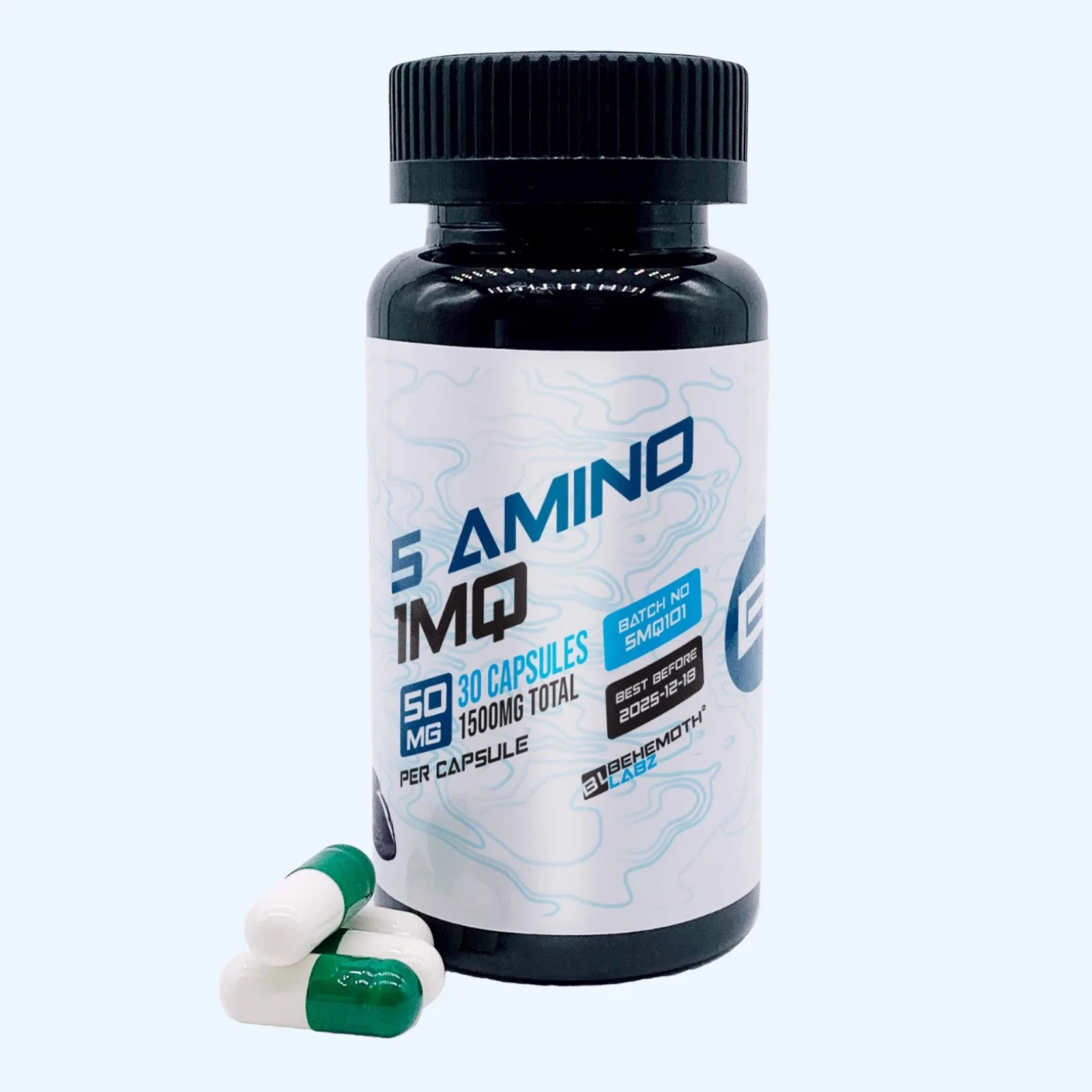 5-Amino-1MQ Capsules 50mg research compound bottle