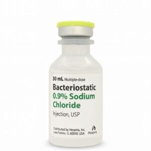 Bacteriostatic 0.9% Sodium Chloride 30mL – Hospira Injection USP
